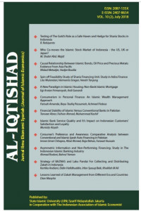 Al-Iqtishad : Jurnal Ilmu Ekonomi Syariah ( Journal of Islamic Economics) Volume 10, Nomor 2, Juli 2018