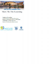 Conference Proceedings 33r International Conference of Innovation, Practice and Research in the Use of Educational Technologies in Tertiary Education (2016: Adelaide)