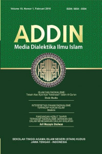 Addin : Media Dialektika Ilmu Islam Vol. 10 No 1 Februari 2016