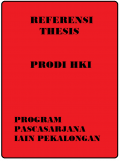 REFERENSI TESIS HKI Prodi HKI Program Pascasarjana IAIN Pekalongan