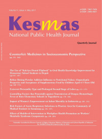 Kesmas: National Public Health Journal, Volume 11, Issue 4, May 2017