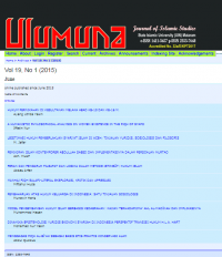 Ulumuna : Journal of Islamic Studies Volume 19, Nomor 1, (2015)