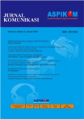 Jurnal Ilmu Komunikasi : ASPIKOM Volume 3, Nomor 3, Juli 2017