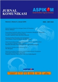 Jurnal Ilmu Komunikasi : ASPIKOM Volume  3, Nomor 2, Januari 2017