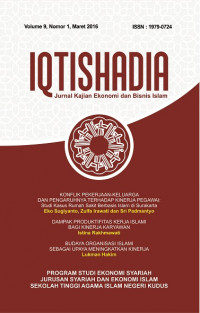 Iqtishadia : Jurnal Kajian Ekonomi dan Bisnis, Volume 9, No. 1 (2016)