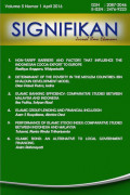 SIGNIFIKAN: Jurnal Ilmu Ekonomi, Volume 6, No. 1 (2016)